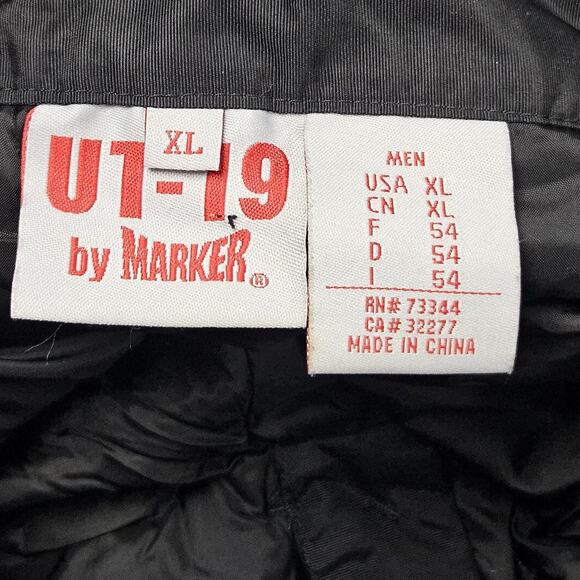 Marker Snow Pants XL Extra Large Black Logo Ankle Zip Ski Snowboard READ DESC - Picture 5 of 13